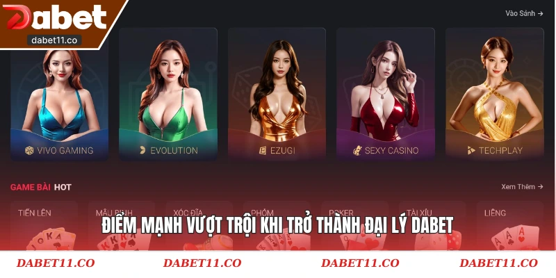 Điểm mạnh vượt trội khi trở thành đại lý Dabet